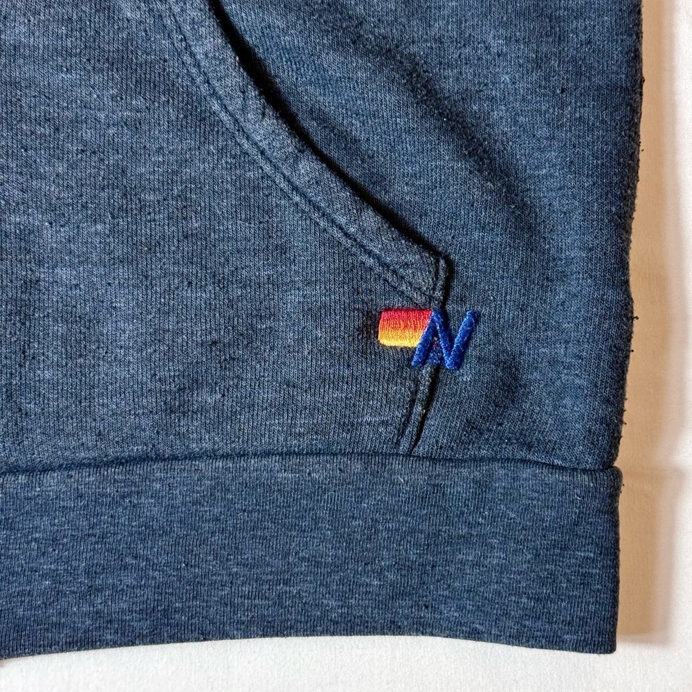 Aviator Nation Zip Hoodie Boys 8 Girls Unisex Rainbow Sleeve Graphics Sweatshirt - Picture 3 of 9
